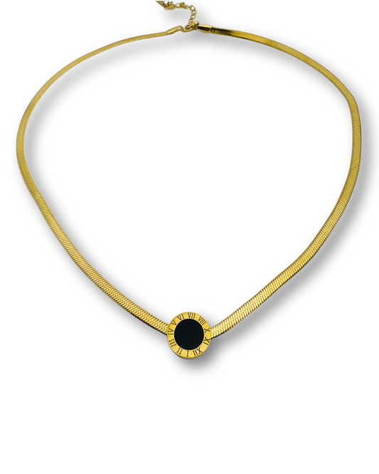 Bold Gold-Plated Statement Necklace