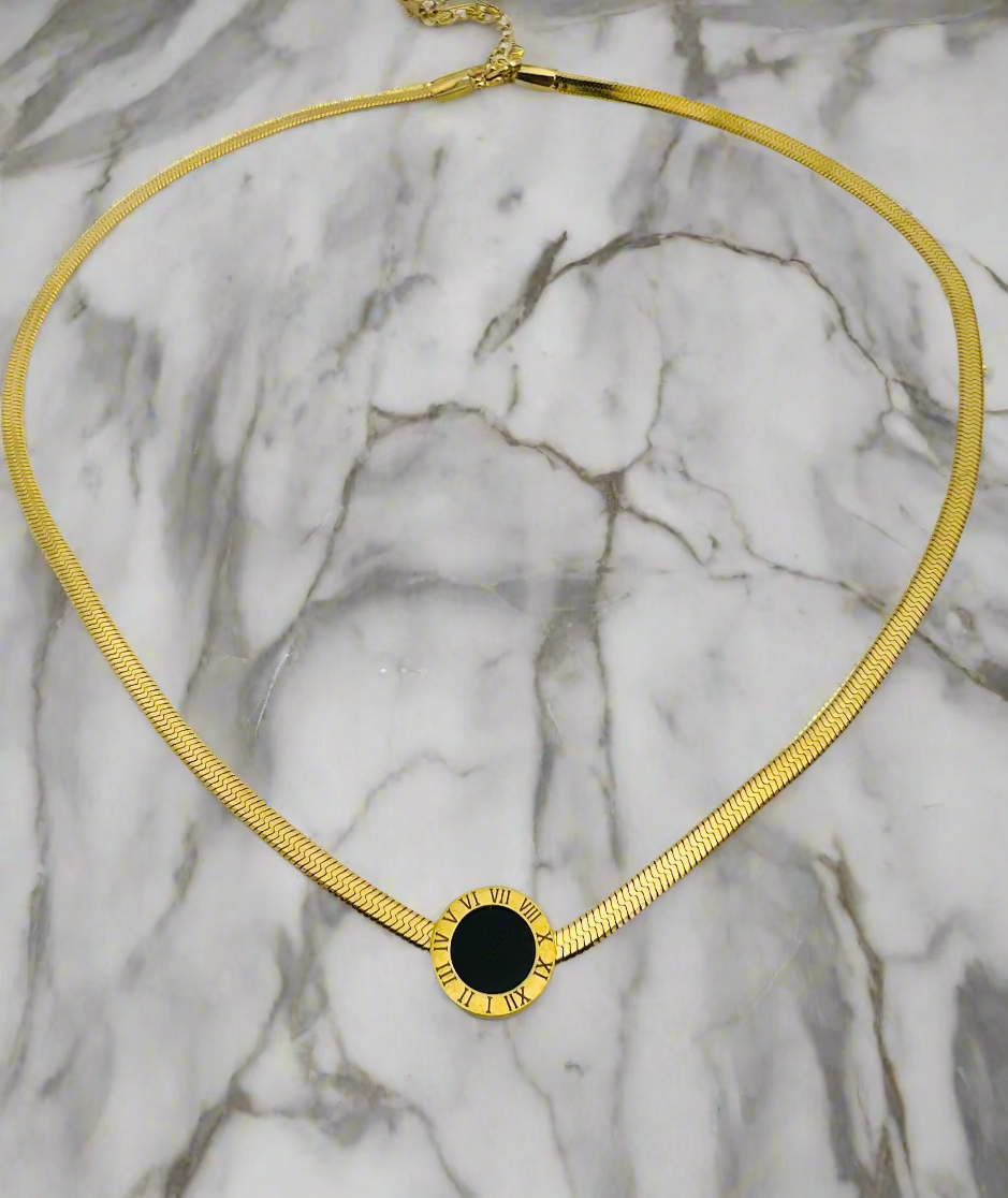 Bold Gold-Plated Statement Necklace